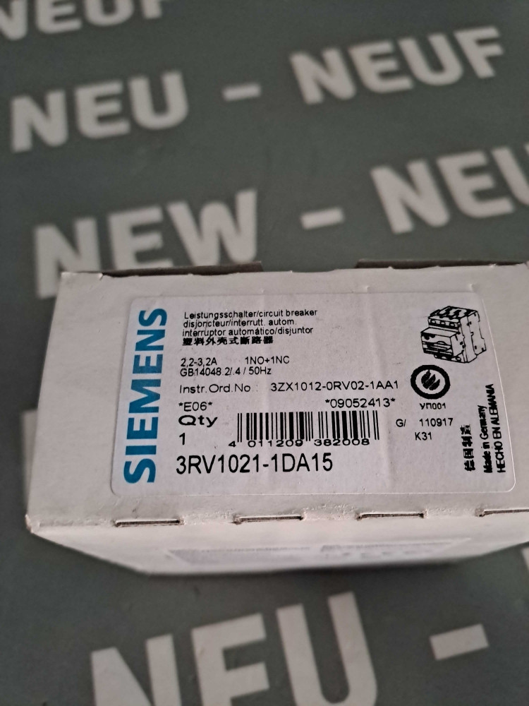 SIEMENS 3RV10211DA15