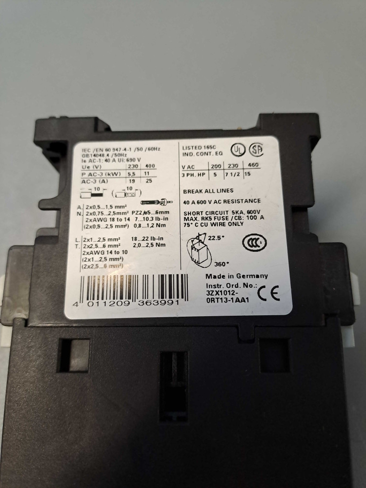 SIEMENS 3ZX10120RT131AA1