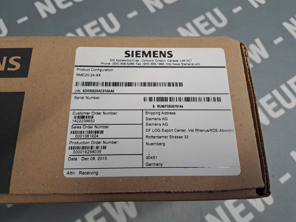 SIEMENS  6GK60020AC010AA0