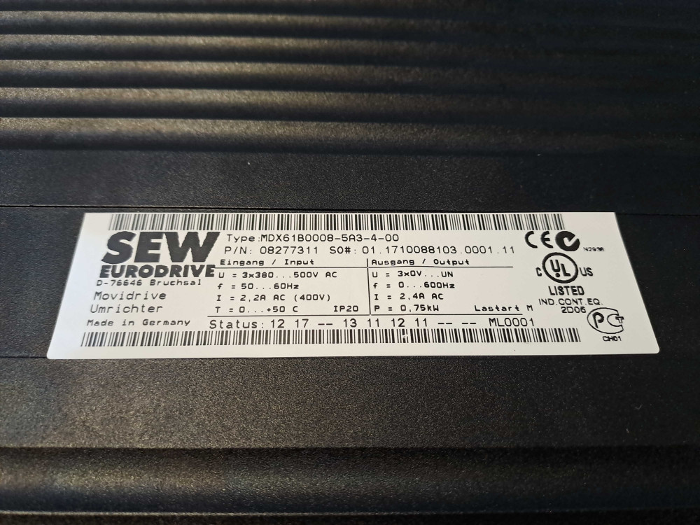 SEW EURODRIVE  MDX61B0008-5A3-4-00