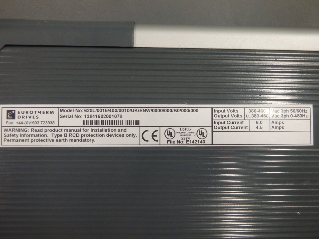 EUROTHERM 620L/0015/400/0010/UK/ENW/0000/000/B0/000/000