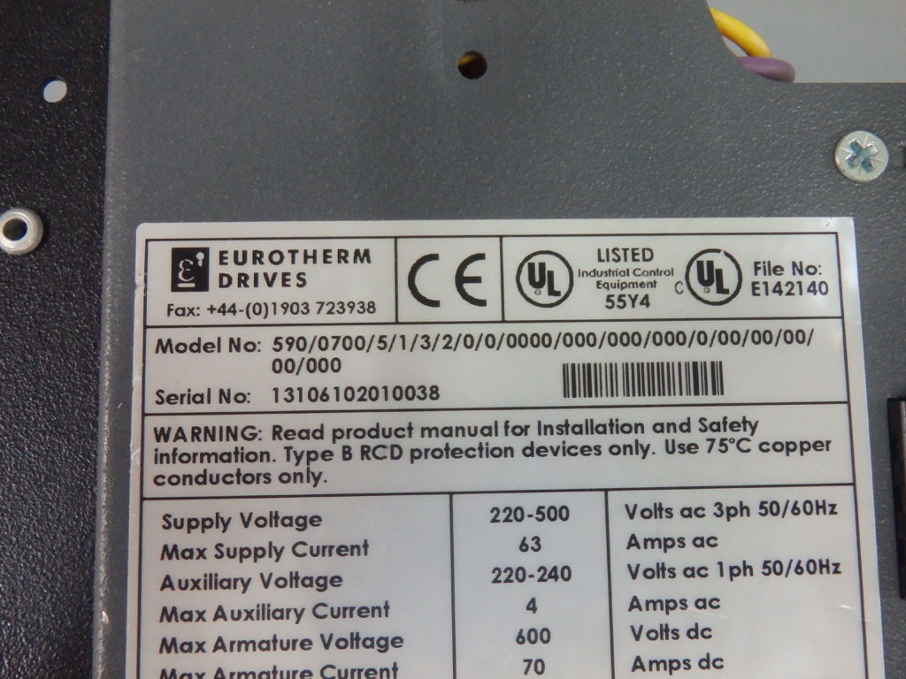 EUROTHERM 590/0700/5/1/3/2/0/0/0000/000/000/000/0/00/00/00/00/000