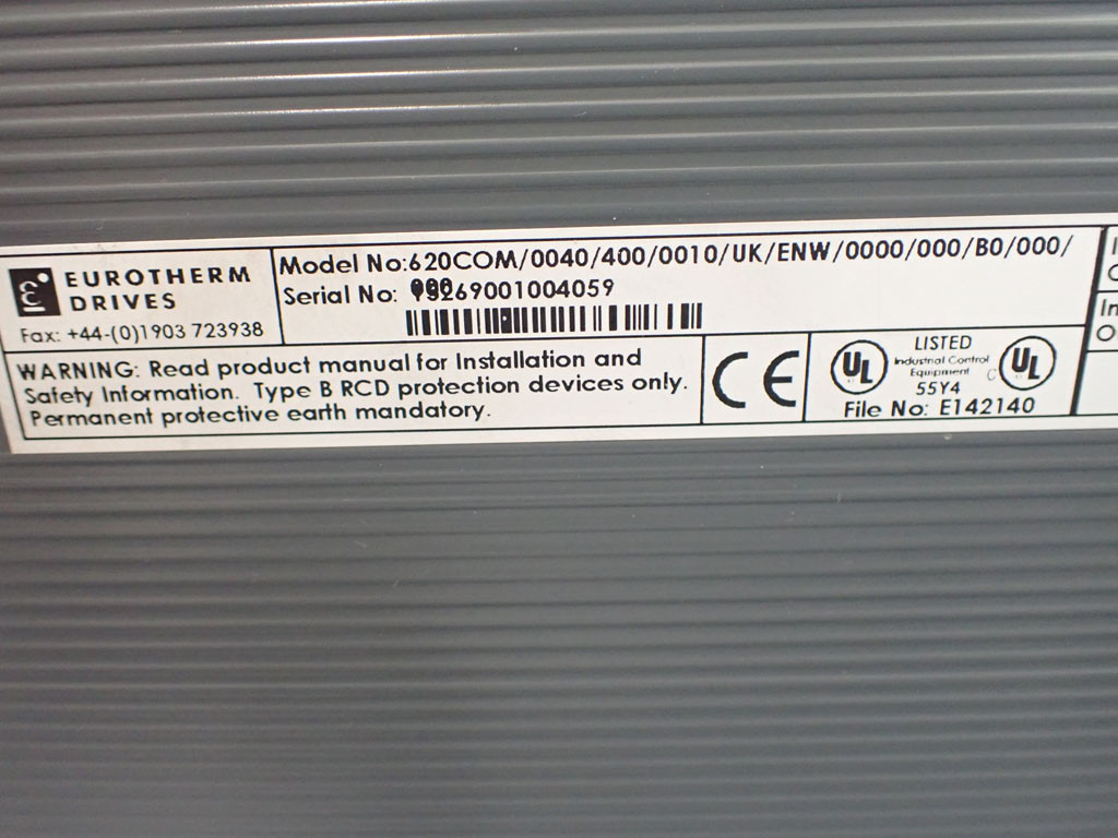 EUROTHERM DRIVES 620COM/0040/400/0010/UK/ENW/0000/000/B0/000/