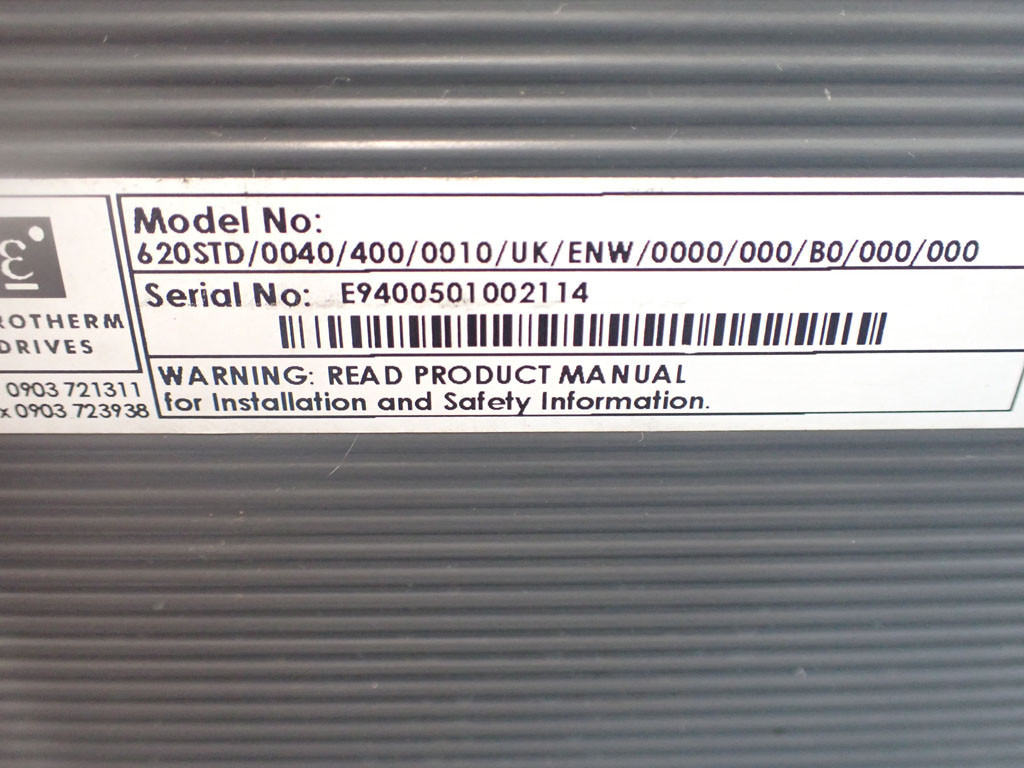 EUROTHERM DRIVES 620STD/0040/400/0010/UK/ENW/0000/000/B0/000/000