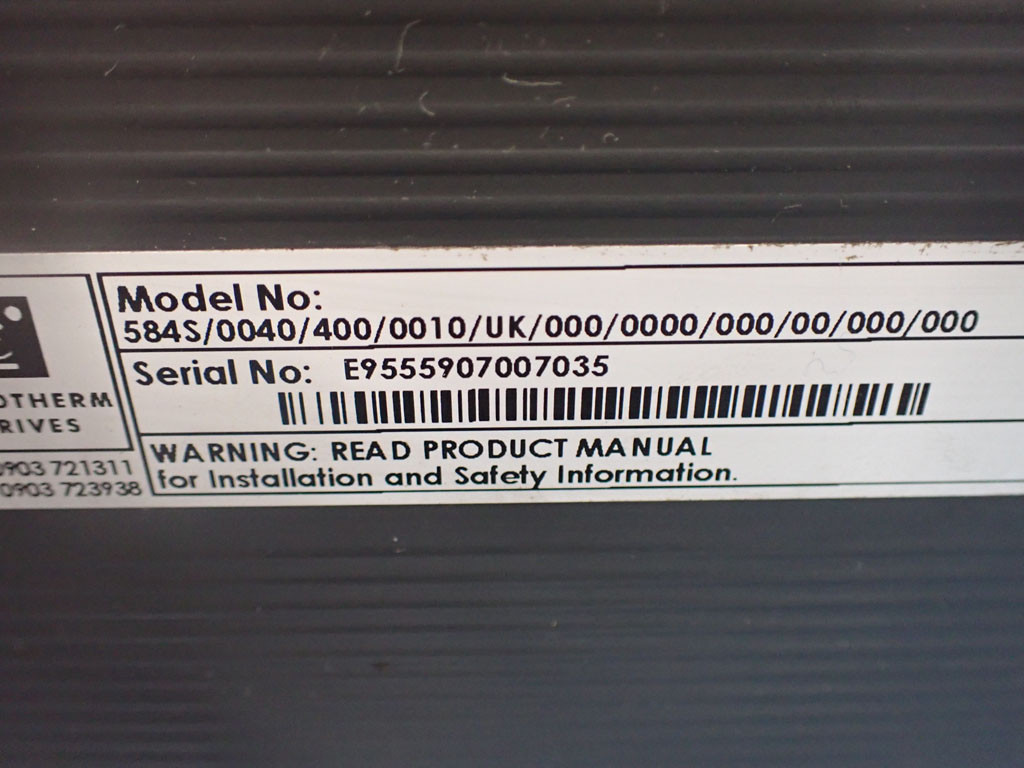 EUROTHERM DRIVES 584S/0040/400/0010/UK/000/0000/000/00/000/000