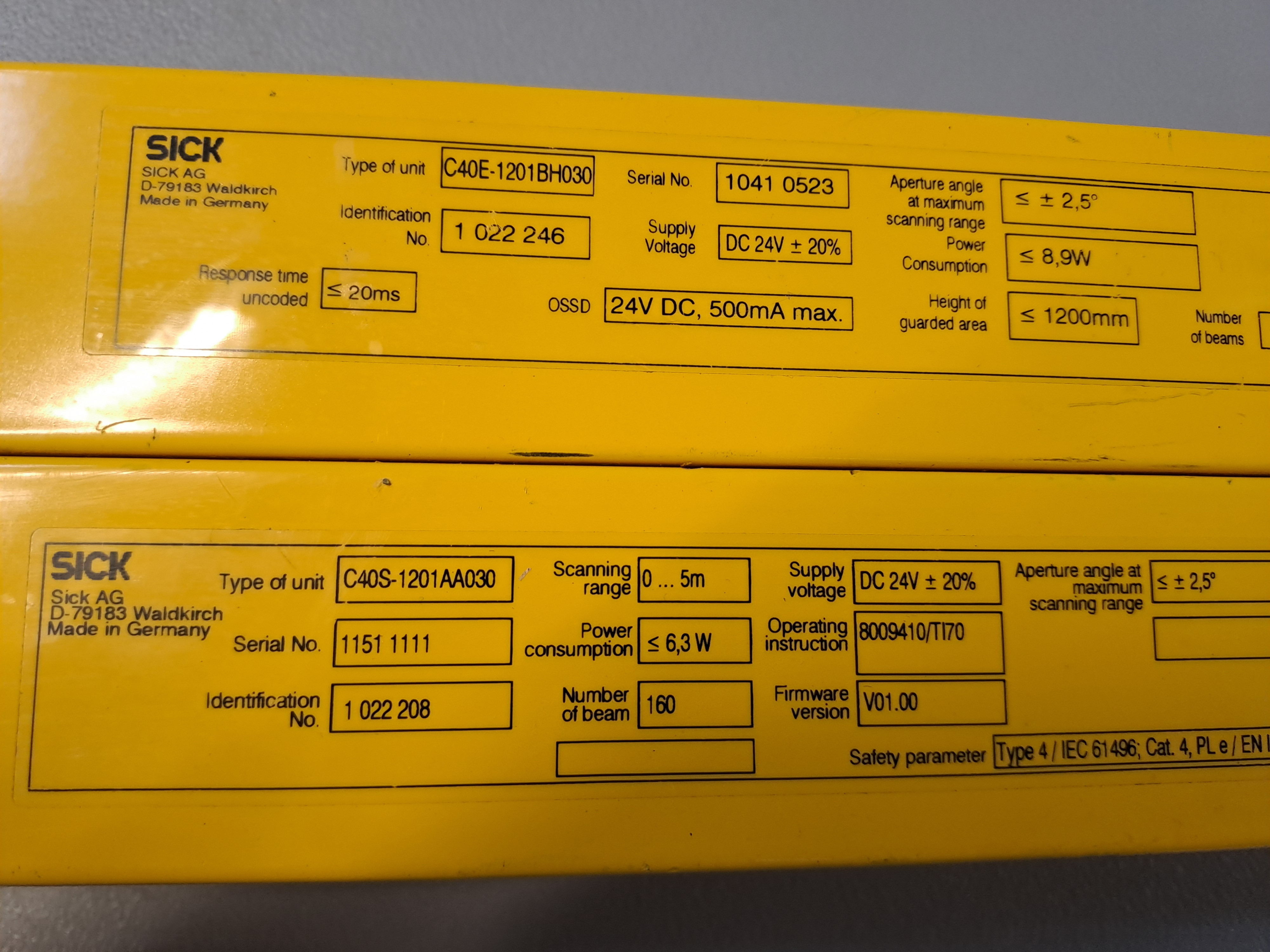 SICK C40E1201BH030 + C40S1201AA030