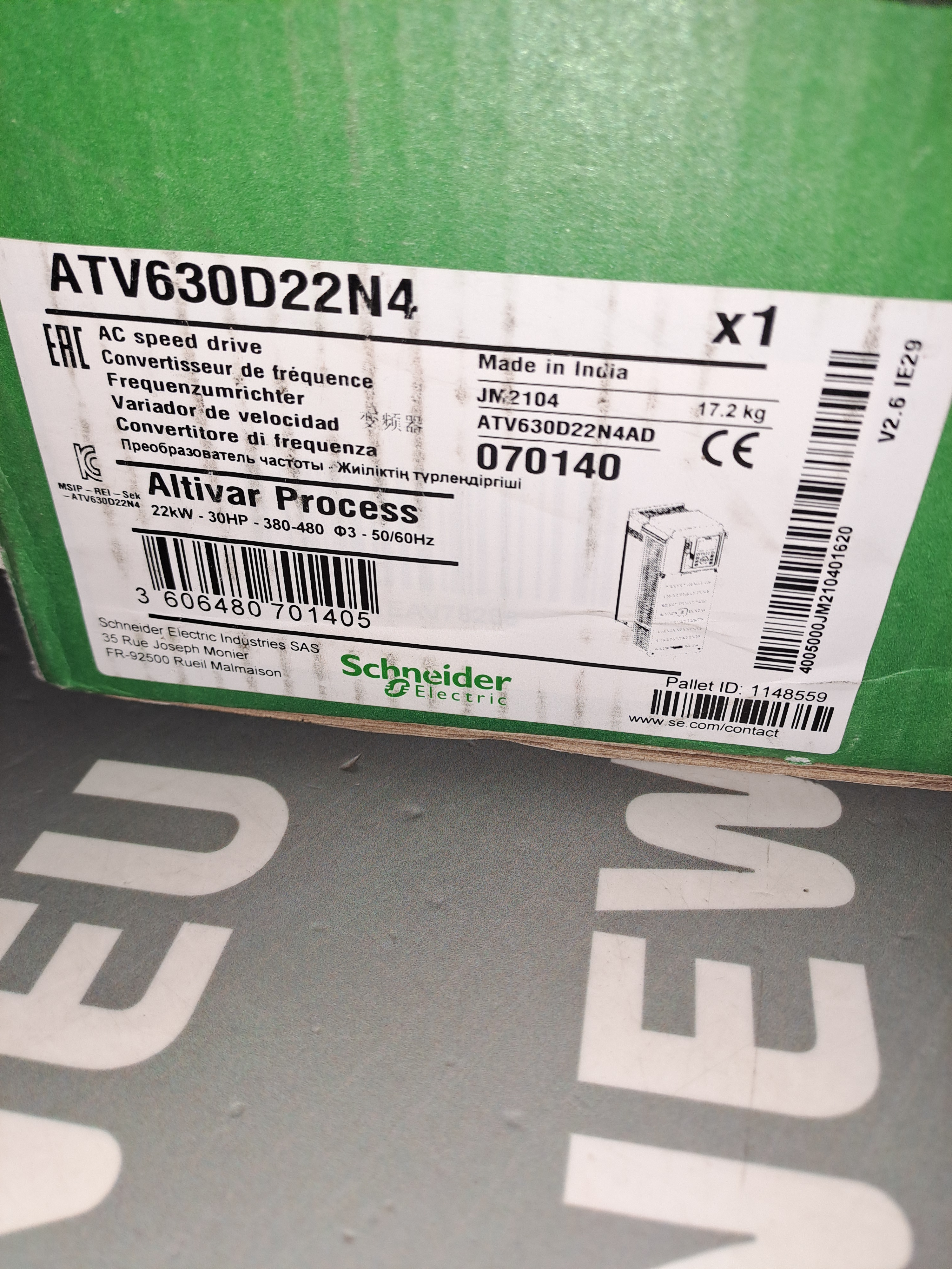 SCHNEIDER ATV630D22N4