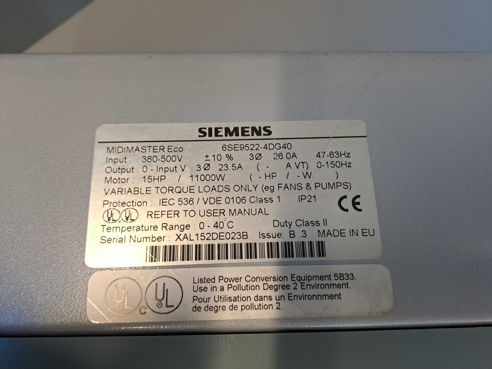 SIEMENS  6SE95224DG40