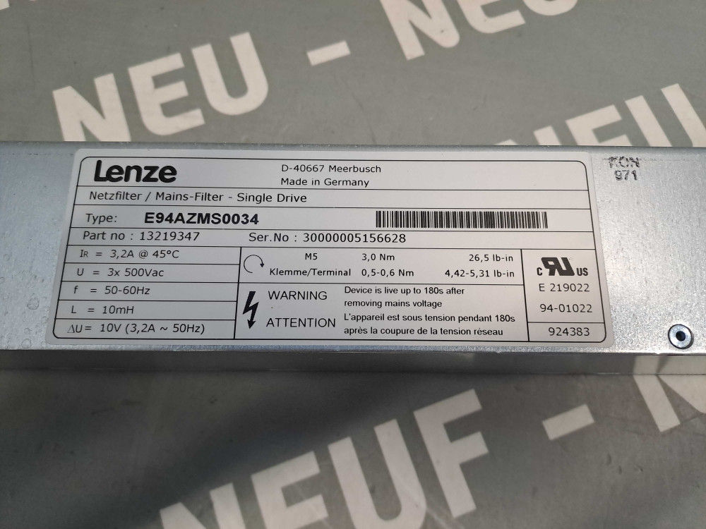 LENZE E94AZMS0034