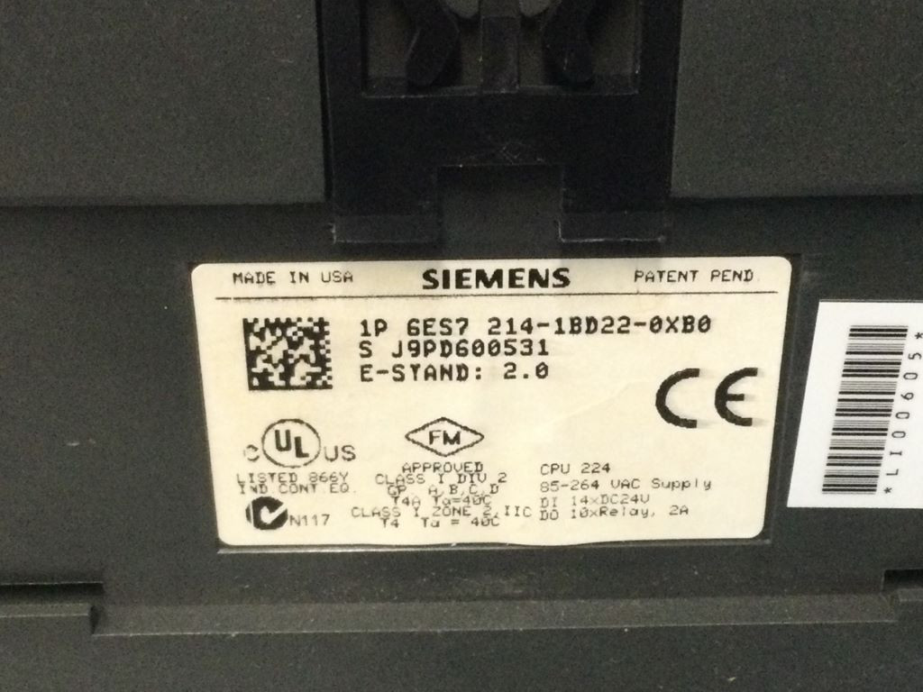 SIEMENS  6ES7214-1BD22-0XB0