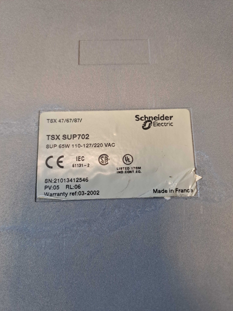 TÉLÉMÉCANIQUE  TSXSUP702