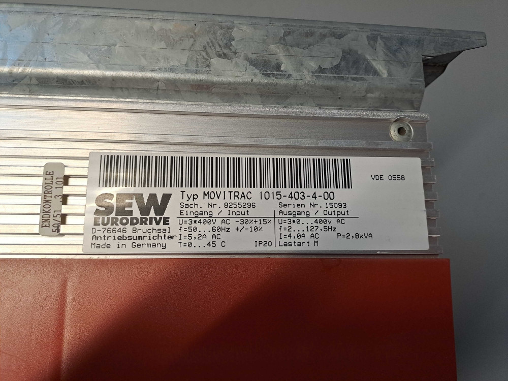 SEW EURODRIVE  MOVITRAC1015403400