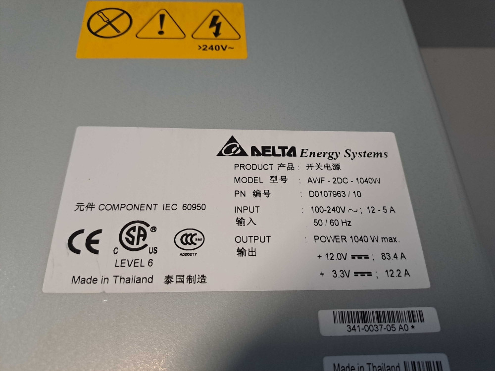 DELTA ENERGY SYSTEMS  AWF2DC1040W