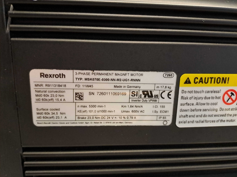 REXROTH  MSK070E-0300-NN-M2-UG1-RNNN