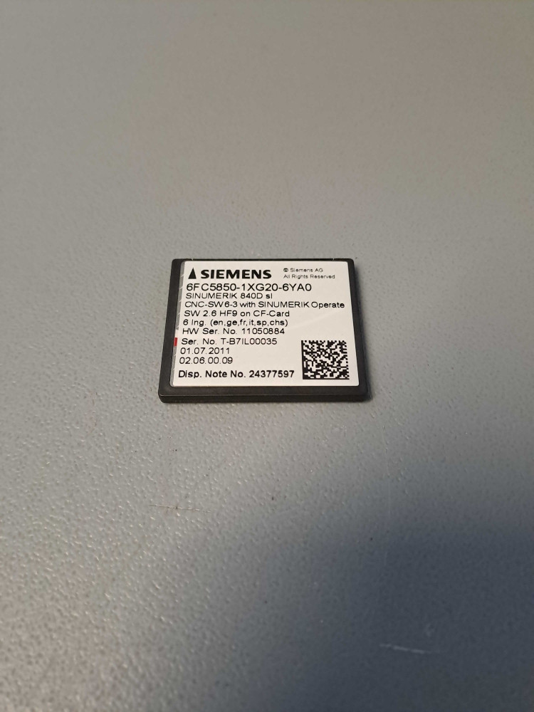 SIEMENS  6FC58501XG206YA0