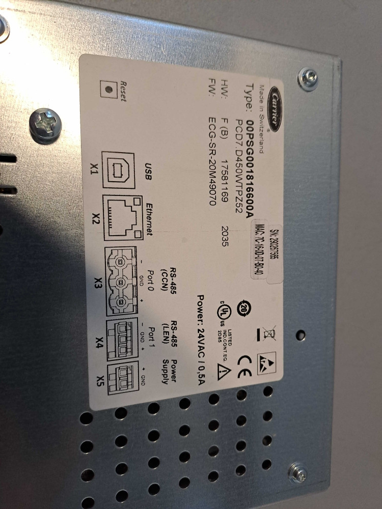 CARRIER  00PSG001816600A