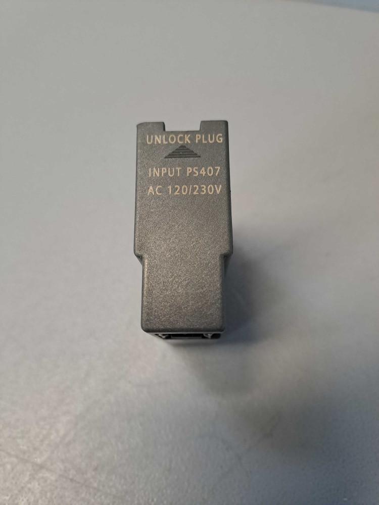 SIEMENS  UNLOCK PLUG INPUT PS407