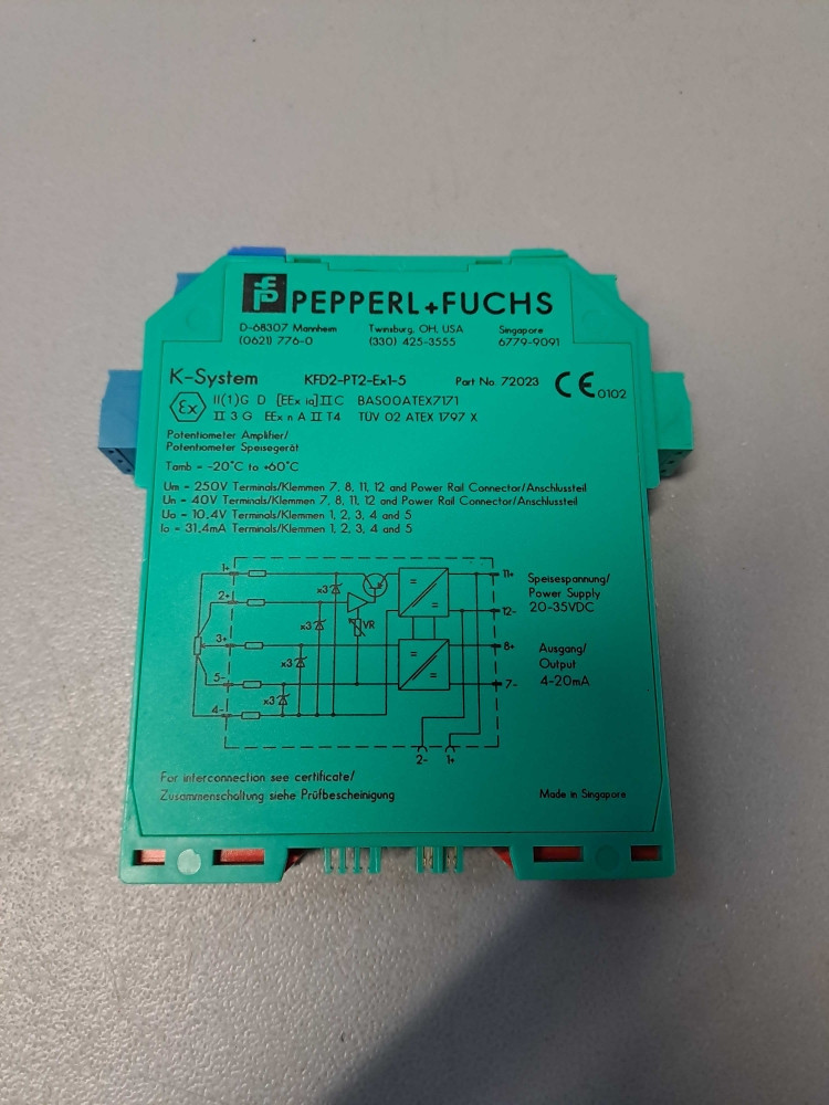PEPPERL FUCHS  KFD2PT2EX15