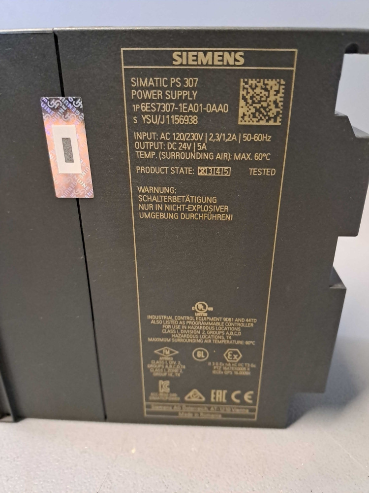 SIEMENS 6ES7307-1EA01-0AA0