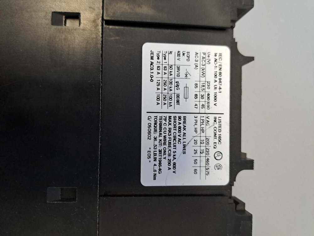 SIEMENS  3RT10441BB40
