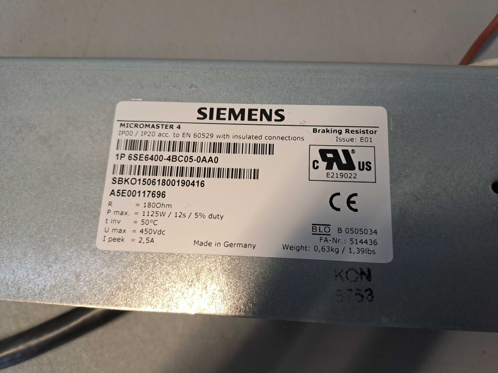 SIEMENS  6SE64004BC050AA0