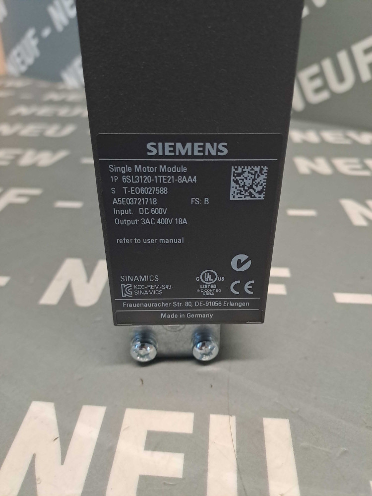 SIEMENS  6SL31201TE218AA4