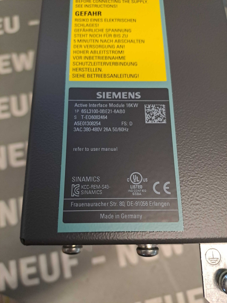 SIEMENS 6SL31000BE216AB0
