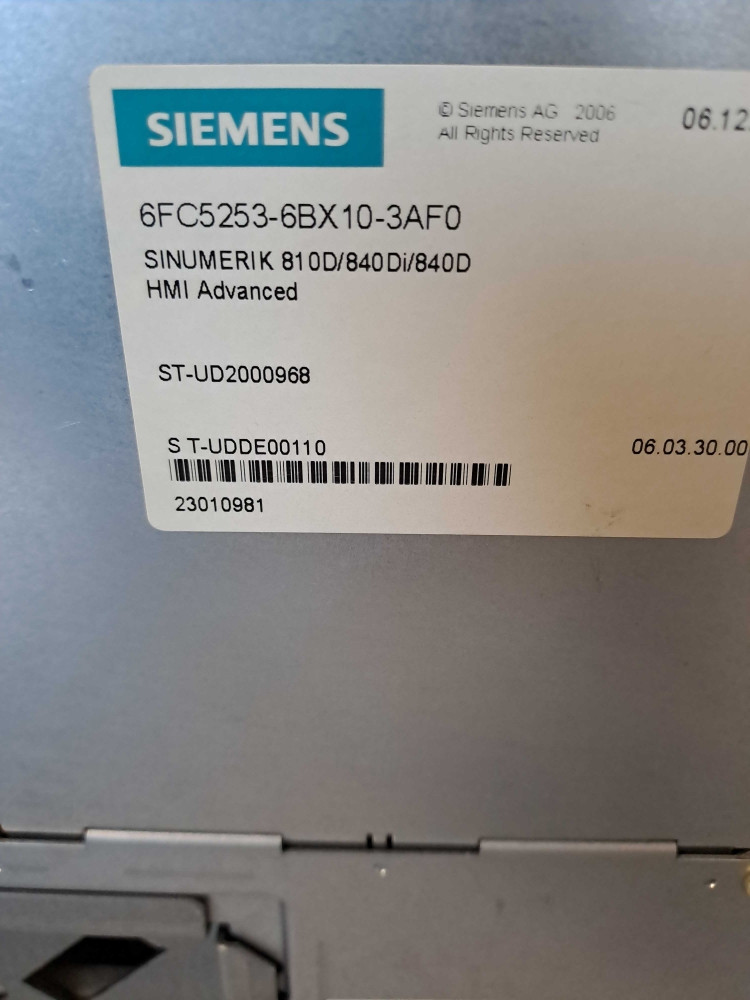 SIEMENS  6FC52536BX103AF0