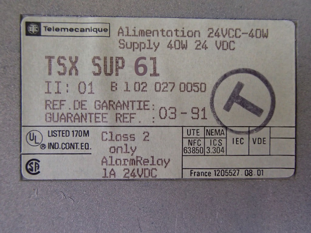 TÉLÉMÉCANIQUE  TSXSUP61