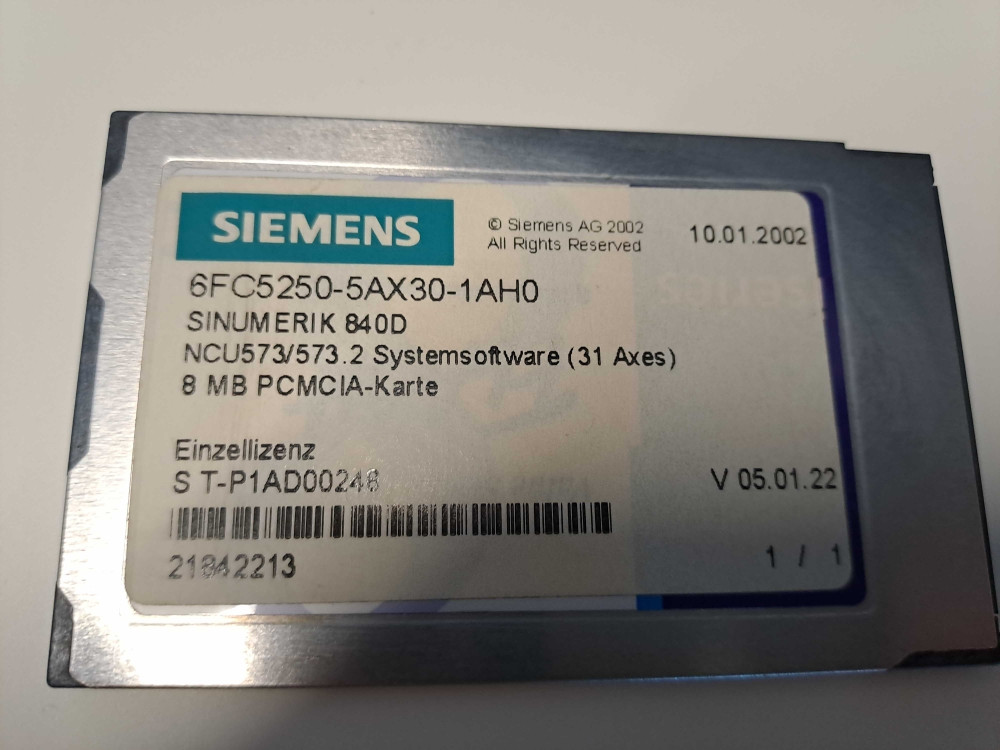 SIEMENS 6FC52505AX301AH0