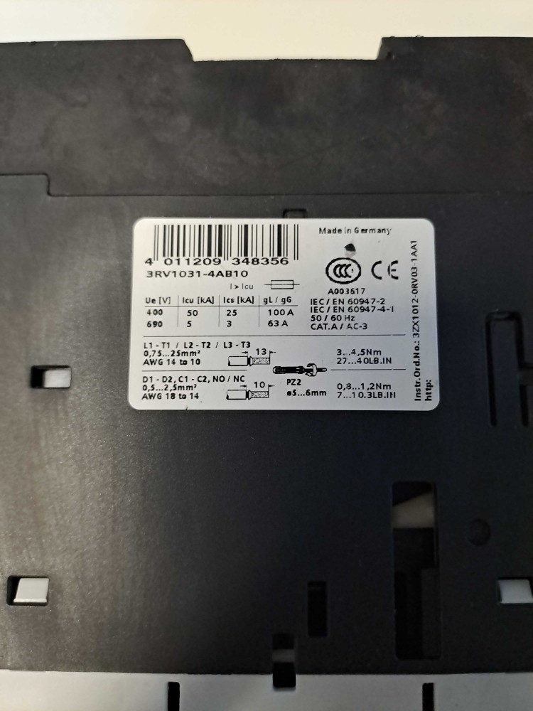 SIEMENS  3RV10314AB10