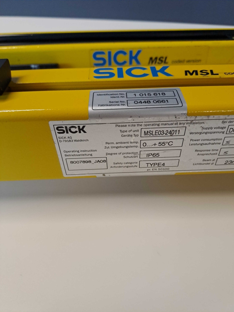 SICK  MSLE0324011 + MSLS0324071