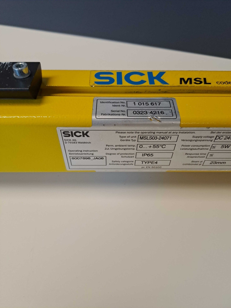 SICK  MSLE0324011 + MSLS0324071