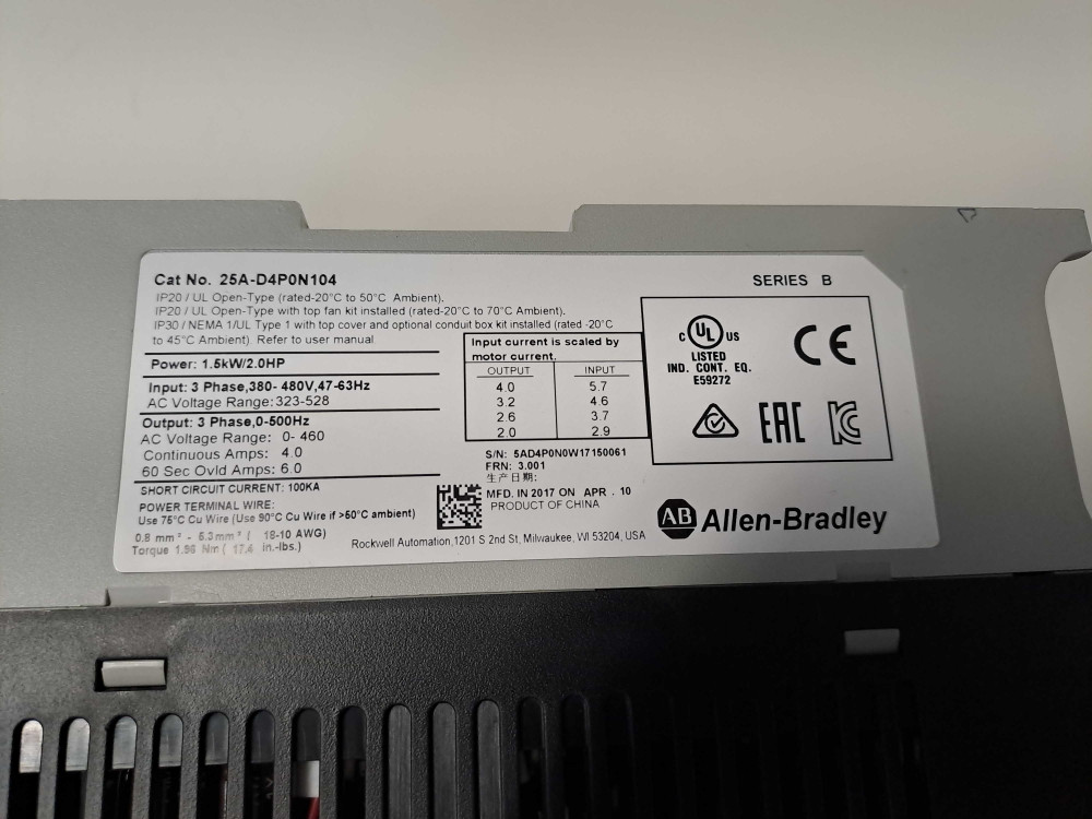 ALLEN-BRADLEY  25AD4P0N104