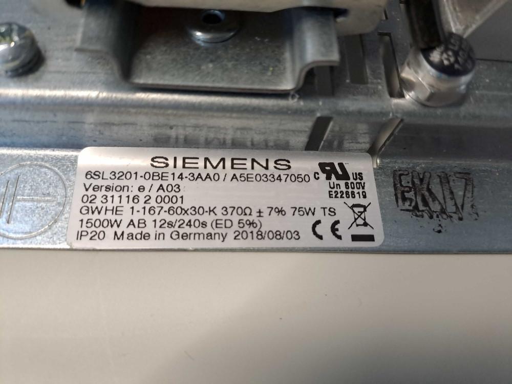 SIEMENS  6SL32010BE143AA0