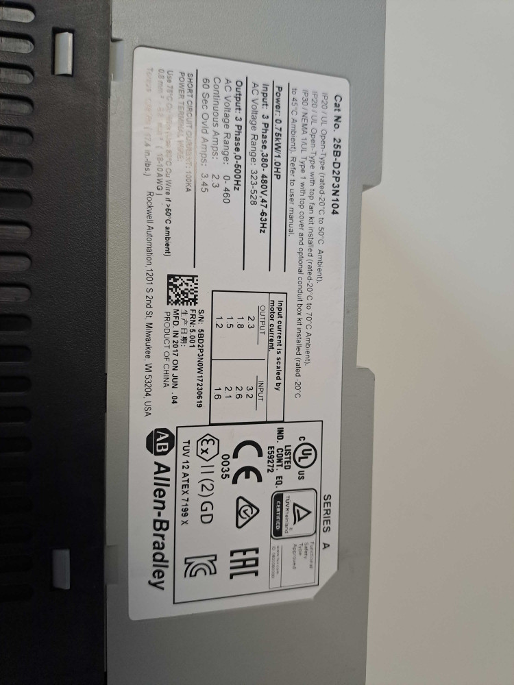 ALLEN-BRADLEY  25BD2P3N104