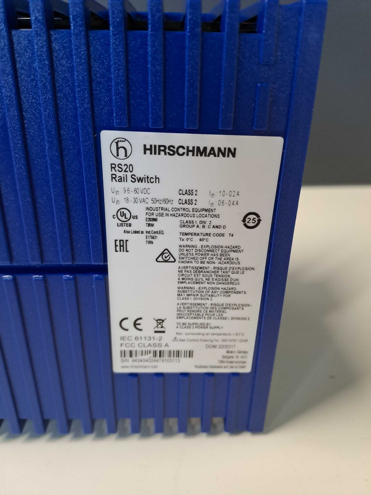 HIRSCHMANN  RS20-1600T1T1SDAPHH09.0.10