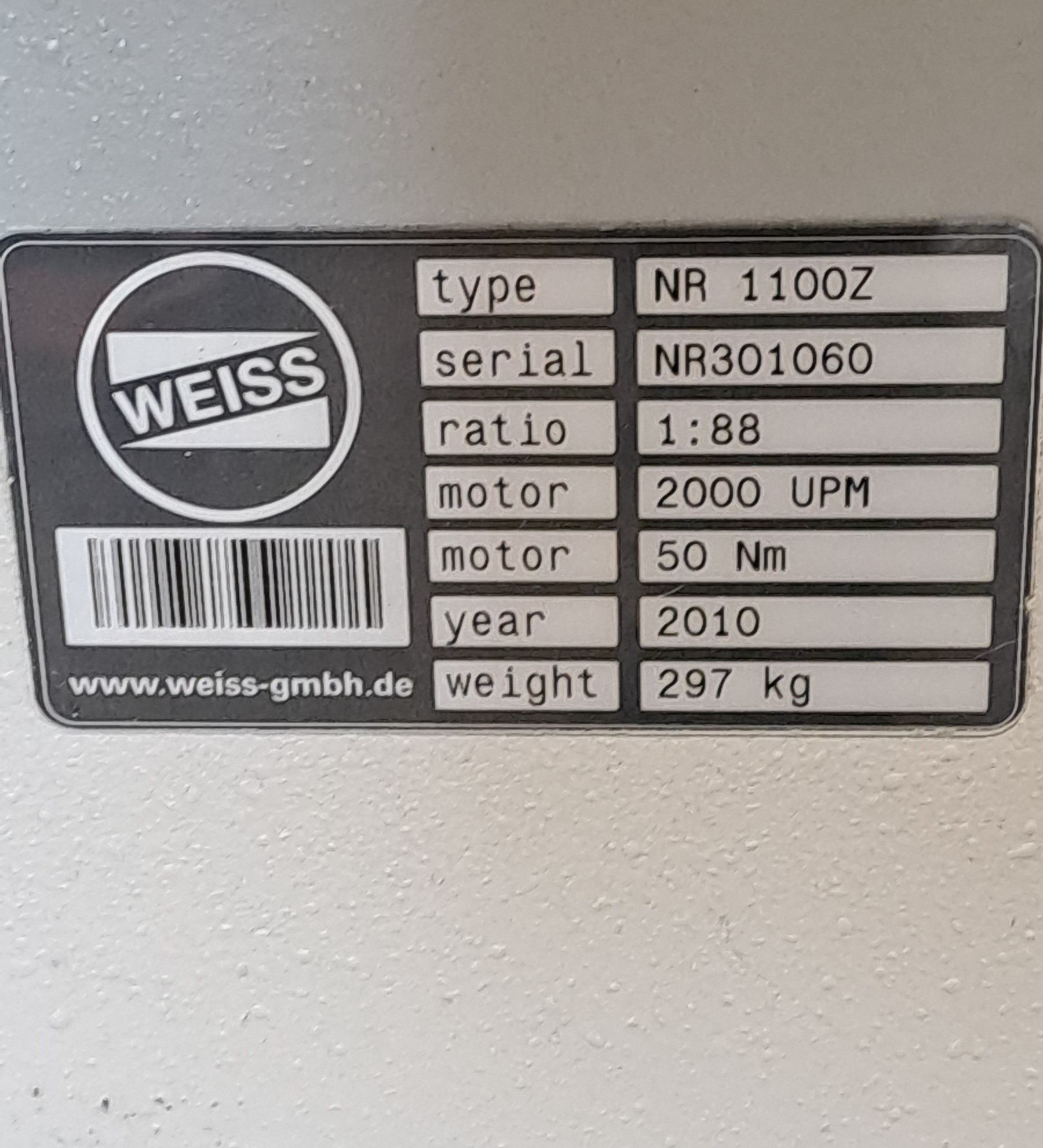 WEISS NR1100Z