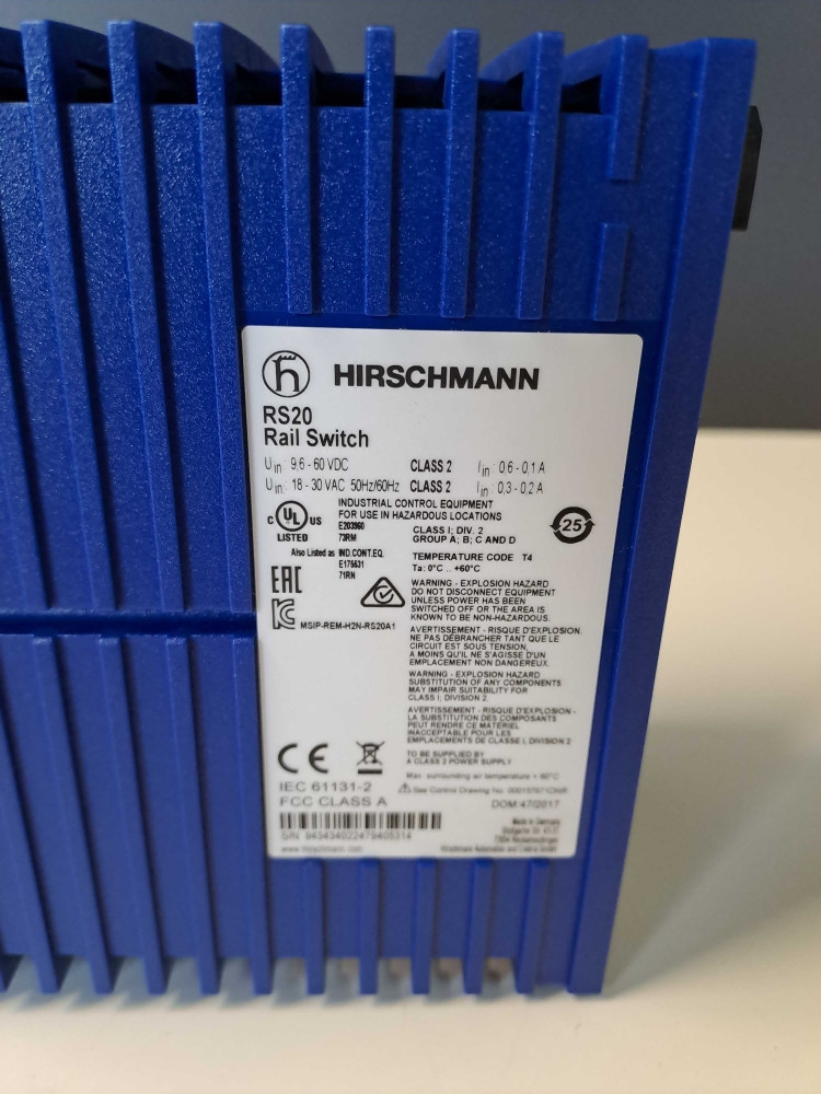 HIRSCHMANN  R20-0800T1T1SDAPHH09.0.10