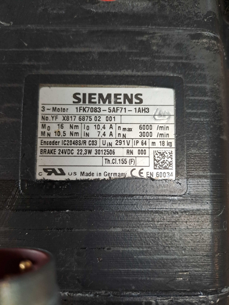 SIEMENS  1FK70835AF711AH3