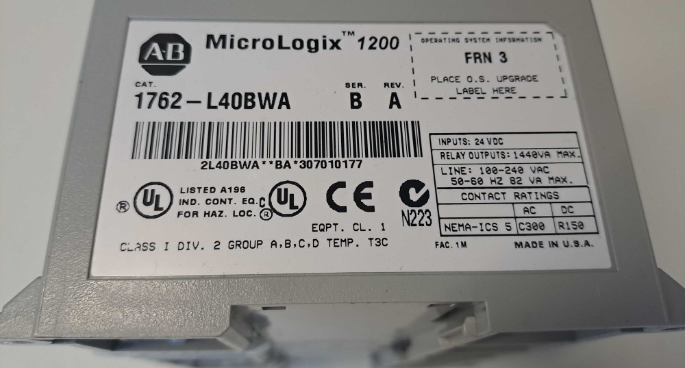 ALLEN BRADLEY  1762-L40BWA