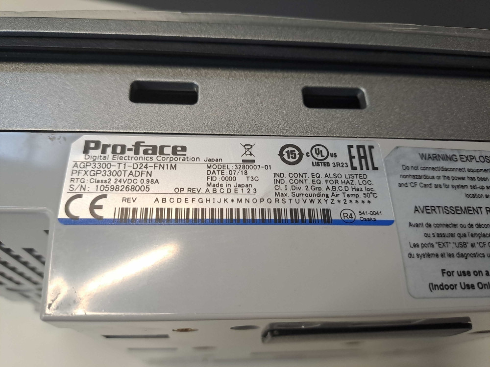 PROFACE  AGP3300-T1-D24-FN1M