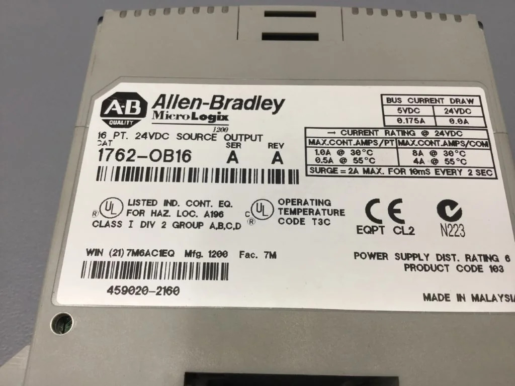 ALLEN BRADLEY  1762-OB16