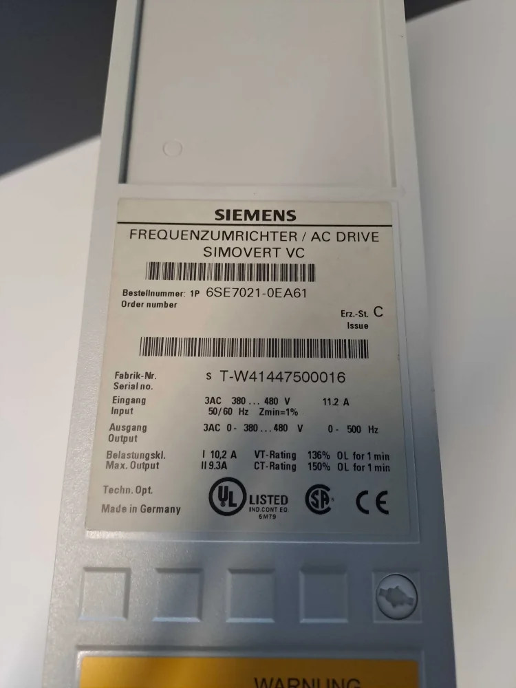SIEMENS 6SE7021-0EA61