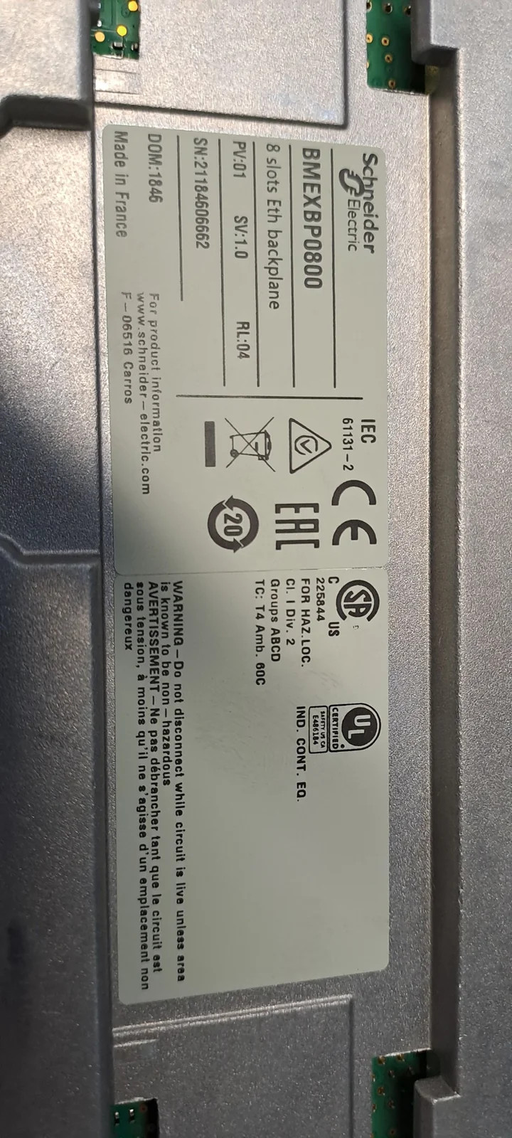 SCHNEIDER  BMEXBP0800