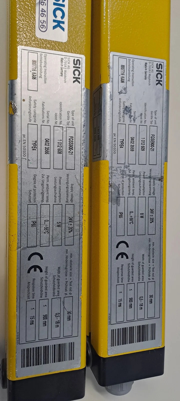 SICK  1012609 + 1012608