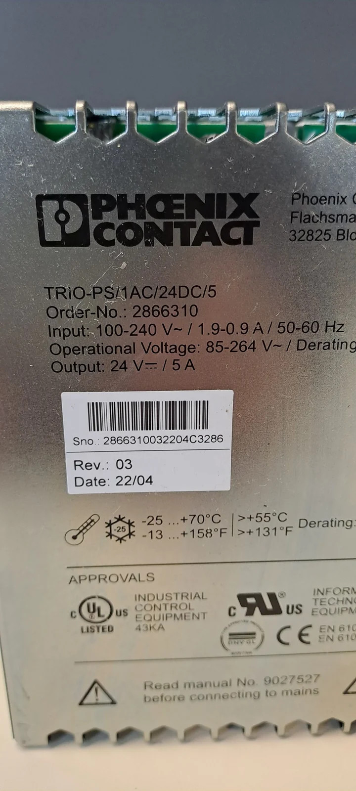 PHOENIX CONTACT  2866310