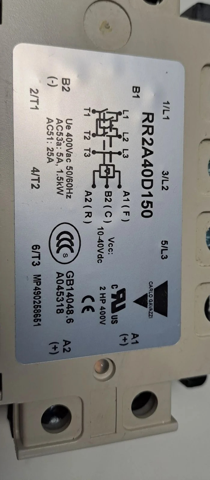 CARLO GAVAZZI RR2A40D150