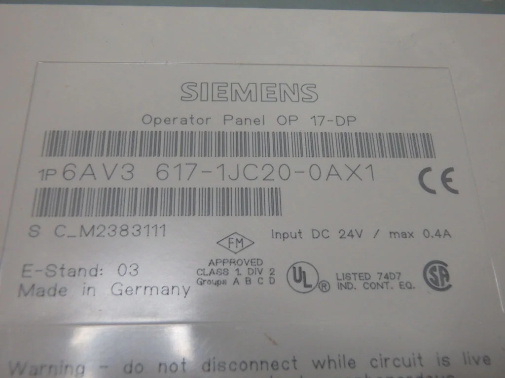 SIEMENS 6AV3617-1JC20-0AX1