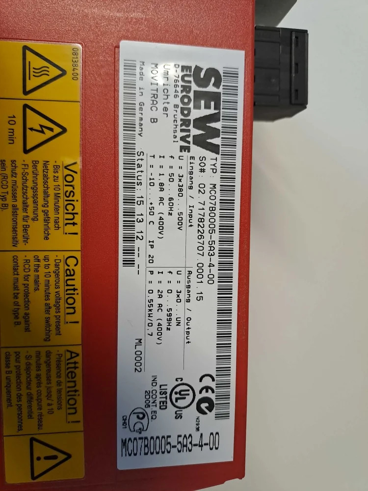 SEW EURODRIVE  MC07B00055A3400